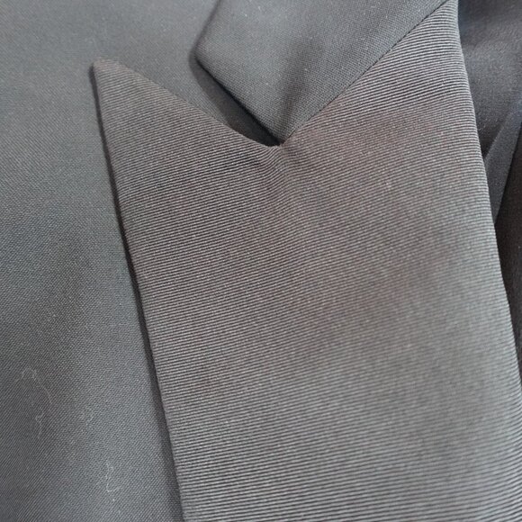 Ralph Lauren Womens Blazer 6 Black Double Breasted Black Label Wool Silk - Picture 8 of 16